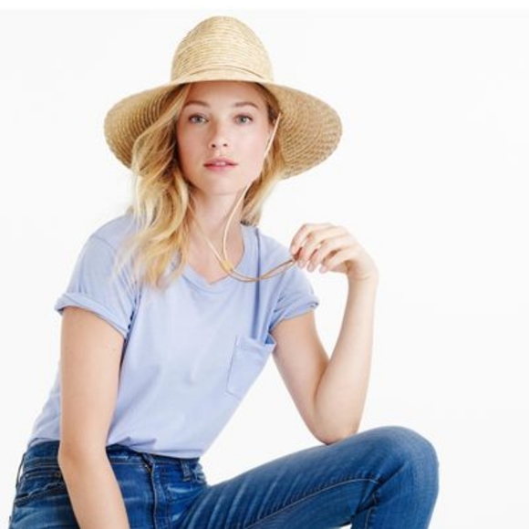 J. Crews Wide Brim Straw Hat